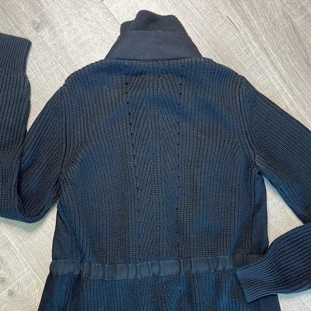 Sport Max Code Black Drawstring Sweater Jacket Wo… - image 7